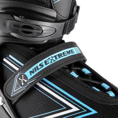 2. NILS EXTREME NH11912 A 2IN1 ROLLER SKATES BLACK-BLUE SIZE M (35-38) WITH REPLACEABLE HOCKEY BLADE
