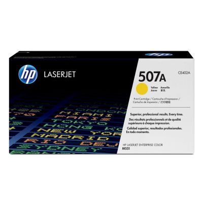 2. HP Toner Yellow HP 507A, HP507A=CE402A, 6000 pages