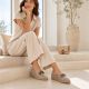 6. Women's beige wedge shoes with decoration M.Daszyński MR2265