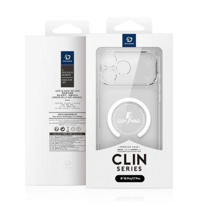13. Dux Ducis Clin Mag Case for iPhone 18 Pro / 17 Pro Compatible with MagSafe - Transparent