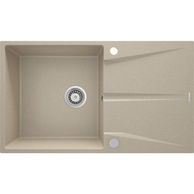DEANTE CORIO ZRC711A granite sink, 1-bowl, with drainer, Sand