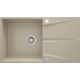 DEANTE CORIO ZRC711A granite sink, 1-bowl, with drainer, Sand
