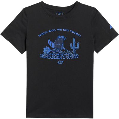 2. Boy's T-shirt 4F M2815 deep black 4FJWSS26TTSHM2815 20S