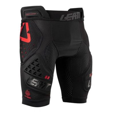 3. LEATT Impact Shorts 3DF 5.0 Protective Shorts, Size M, Black