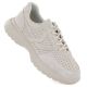 Women's leather sports shoes with openwork pattern, beige, Vinceza 41507