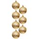 49. DECORATIVE PLASTIC BALL 6CM SET 35 GOLD