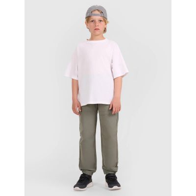 2. Plain Oversized Boys' T-Shirt 4F 4FJWAW25TTSHM2411-10S