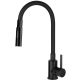 Kitchen tap with a curved spout - 2 types of stream