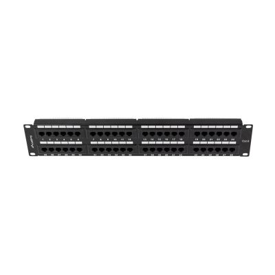 6. LANBERG PATCH PANEL 48 PORT 2U CAT.6 BLACK PPU6-2048-B