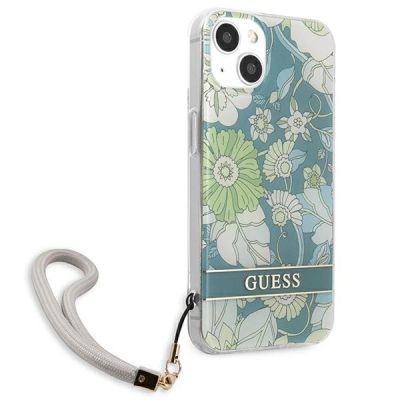 4. Guess GUHCP13SHFLSN iPhone 13 mini 5.4" green/green hardcase Flower Strap