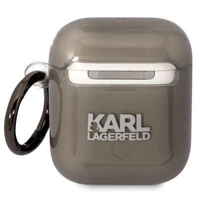 2. Karl Lagerfeld KLA2HNIKTCK AirPods 1/2 cover black/black Karl`s Head