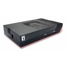LevelOne GSW-0507 Network Switch Unmanaged Gigabit Ethernet (10/100/1000) Black, Red
