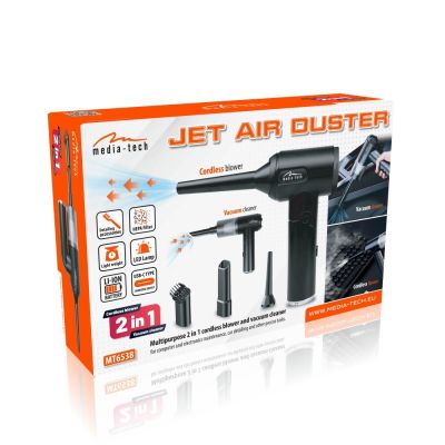 18. MEDIA-TECH CORDLESS 2-IN-1 JET AIR DUSTER MT6538