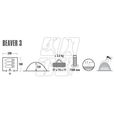 6. Tent High Peak Beaver 3 10322