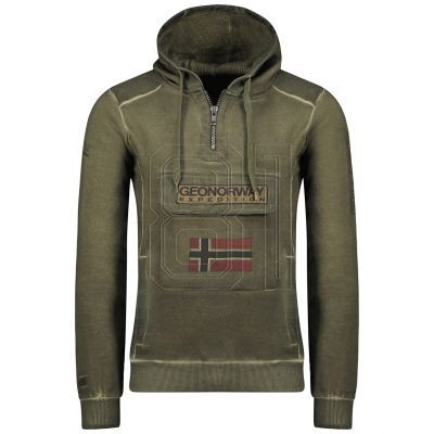 Geographical Norway Gymclass EO Tiedye Badge sweatshirt M WU8270H-GNO-KAKI