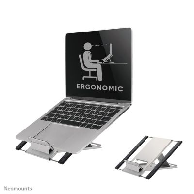 2. Neomounts NSLS100 Laptop Stand Swing Shelf for Notebook Silver 55.9 cm (22")