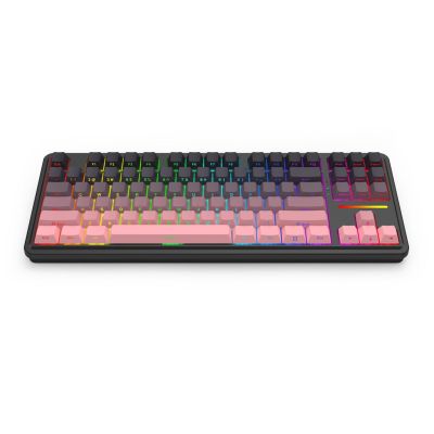 5. REDRAGON K728SP-RGB-PRO Antonium Pro Keyboard USB + RF Wireless + Bluetooth Black, Pink