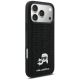 4. Karl Lagerfeld Rhinestones Karl&Choupette Pin Case for iPhone 17 Pro Max - Black
