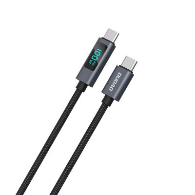 2. Dudao L7C USB-C - USB-C 100W Cable with LED Display 1m - Black