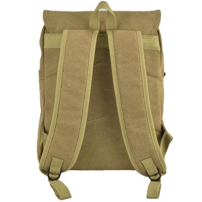 3. Brown Canvas Youth Backpack, SEMI LINE