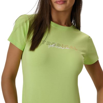 4. Women's T-shirt 4F F2717 light yellow 4FWSS26TTSHF2717 73S
