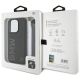 7. BMW Signature Leather Wordmark Cord case for iPhone 15 Pro Max - black