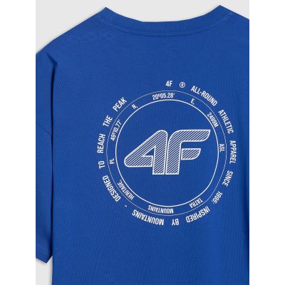 6. Men's oversize printed T-shirt 4F 4FWAW25TTSHM2403-36S