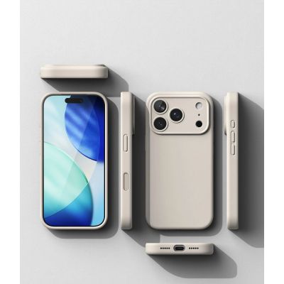 6. Ringke Silicone MagSafe Case for iPhone 18 Pro - Beige