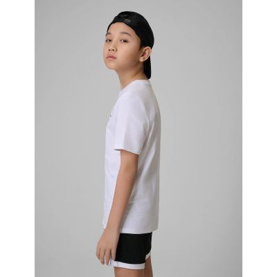 6. Boy's regular printed T-shirt 4F 4FJRSS26TTSHM3599-10S