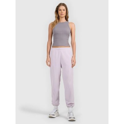 5. Women's slim ribbed knit top 4F 4FRAW25TSLEF310-25S