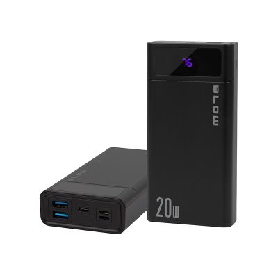 BLOW POWER BANK 20000MAH QC+PD 20W + LIGHTNING BLACK PB20E