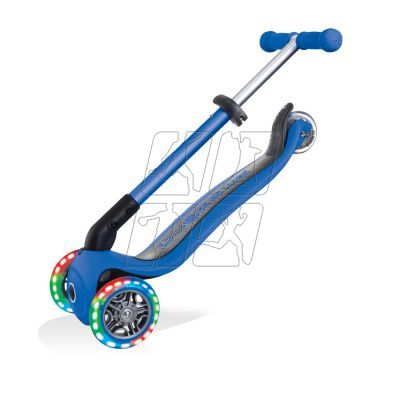 6. 3-wheel scooter Globber Foldable Lights Navy Blue Jr 437-100