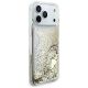 4. Guess Liq. Glitter 4 Charms Case for iPhone 17 Pro Max - Gold