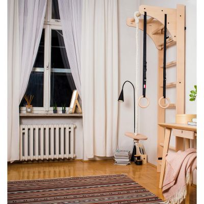 62. EXERCISE ACCESSORIES IN NATURAL WOOD COLOR BENCHK A204
