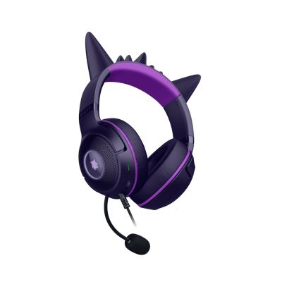3. Razer Kraken Kitty V2 Wired Over-Ear Headset Microphone Noise Cancelling Gengar Edition