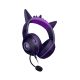 3. Razer Kraken Kitty V2 Wired Over-Ear Headset Microphone Noise Cancelling Gengar Edition