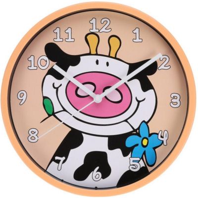 2. KIDS WALL CLOCK 22.5 CM COW