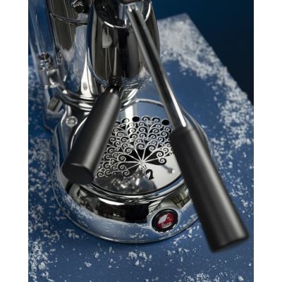 16. La Pavoni Milano Manual Lever Espresso Machine, Silver