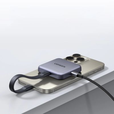 4. Ugreen Magnetic Memory Card Reader + 100W PD 3in1 Charger - Gray