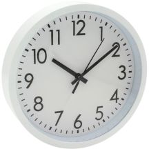 PP WALL CLOCK 20CM WHITE