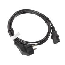 Lanberg CA-C13C-10CC-0018-BK cable (C13 / IEC C13 / IEC 320 C13 F - Shuko M; 1.8m; black)