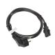 Lanberg CA-C13C-10CC-0018-BK cable (C13 / IEC C13 / IEC 320 C13 F - Shuko M; 1.8m; black)