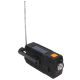 49. Extralink Solar Emergency Radio with Crank Dynamo Powerbank 4000mAh with SOS Flashlight SR-4000 Portable Analog Black, Orange
