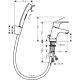 2. Hansgrohe Focus E2 faucet with black hair, colors