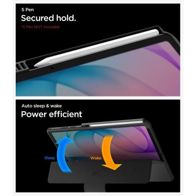 12. Spigen Rugged Armor Pro Case for Samsung Galaxy Tab S12+ 12.6" - Matte Black