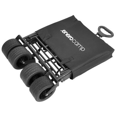 3. DELUXE FOLDABLE TRAVEL AND BEACH STROLLER 90x57x73-96CM WITH HANDLE BLACK