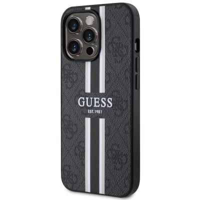 2. Guess GUHMP13XP4RPSK iPhone 13 Pro Max 6.7" black/black hardcase 4G Printed Stripes MagSafe