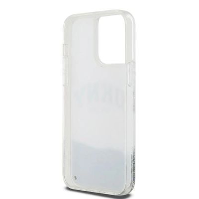 7. DKNY Liquid Glitter Big Logo Case for iPhone 15 Pro Max - White