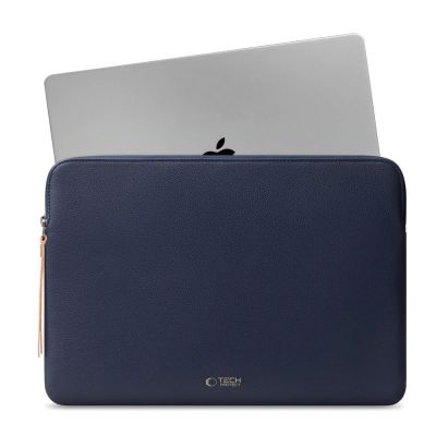 3. Tech-Protect Fleece Laptop Bag 15-16 - Navy Blue
