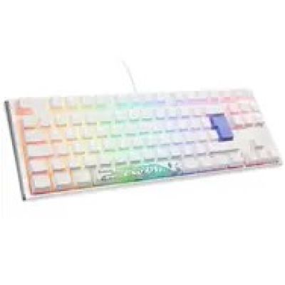 11. Ducky One 3 Classic Pure White TKL Gaming Tastatur RGB LED - MX-Clear USB Keyboard German White